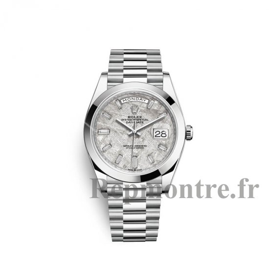 AAA Réplique Montre Rolex Day-Date 40 Platinum M228206-0036 - Cliquez sur l'image pour la fermer