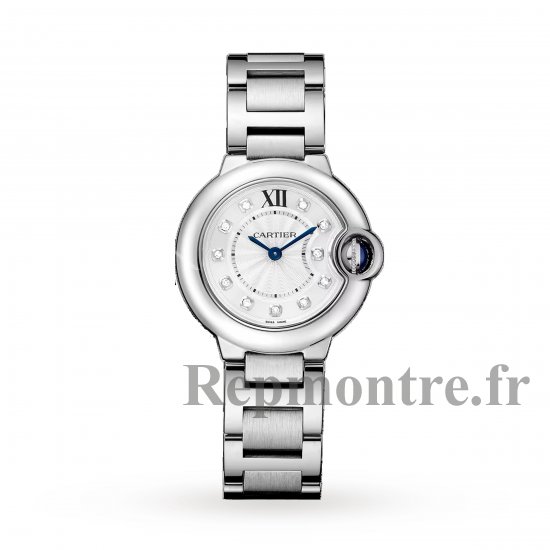 Cartier Ballon Bleu De Cartier Copie montre 28mm Quartz Acier Diamants W4BB0029 - Cliquez sur l'image pour la fermer