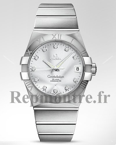 Réplique Omega Constellation argent diamants Auto hommes Montre 123.10.38.21.52.001 - Cliquez sur l'image pour la fermer