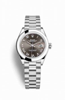 Réplique montre Rolex Datejust 28 279166 Gris fonce Cadran m279166-0010