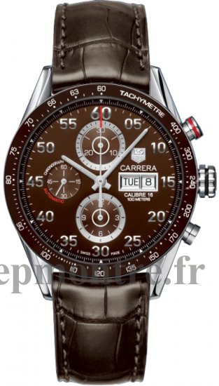 Réplique Tag Heuer Carrera Calibre 16 Day-Date Automatique Chronographe 43mm CV2A12.FC6236 - Cliquez sur l'image pour la fermer