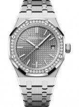 Replique Audemars Piguet Royal Oak Automatique Acier inoxydable 37mm Gris Cadran Diamants 15551ST.ZZ.1356ST.03