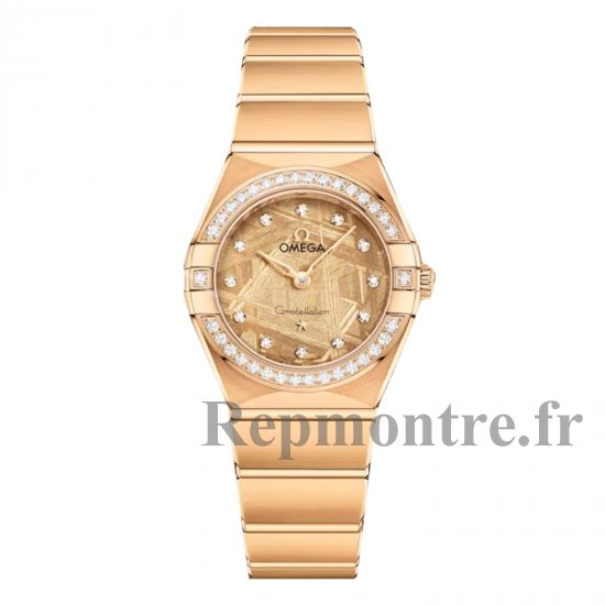 Montre Copie Omega Constellation 25 mm pour femme Jaune O13155256099003 - Cliquez sur l'image pour la fermer