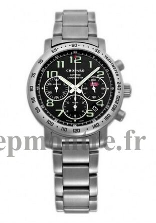 Chopard Mille Miglia Titanium Noir Chronograph hommes Réplique Montre 158915 - Cliquez sur l'image pour la fermer