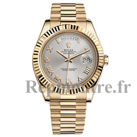 Rolex Day-date II Plata Automatique 18kt Or amarillo Montre Réplique hommes - Cliquez sur l'image pour la fermer