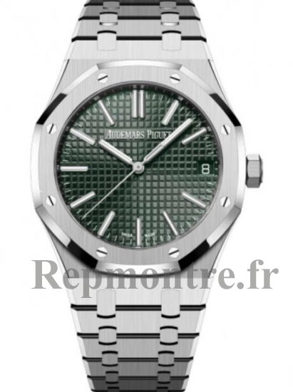 Replique Audemars Piguet Royal Oak Selfwinding 50th Anniversary Acier inoxydable 41mm Verte Index Dial 15510ST.OO.1320ST.04 - Cliquez sur l'image pour la fermer