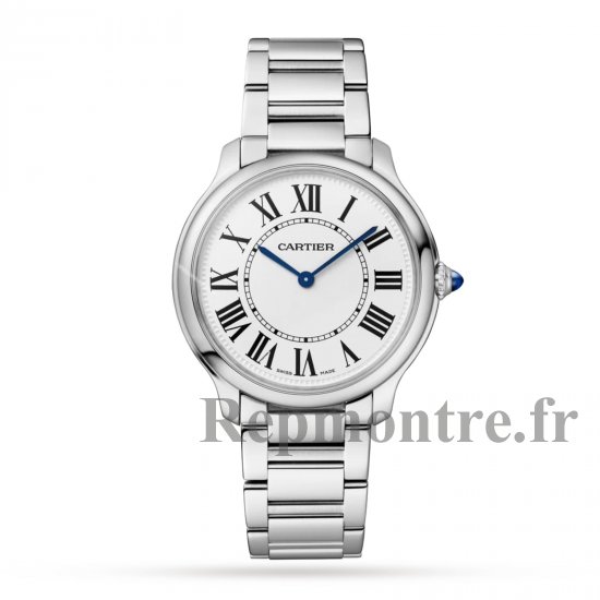 Cartier Ronde Must De Cartier Copie montre 36 mm Quartz haute autonomie (environ 8 ans) Acier WSRN0034 - Cliquez sur l'image pour la fermer