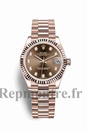 Réplique-imiter montre Rolex Datejust 31 18 ct Everose 278275 - Cliquez sur l'image pour la fermer