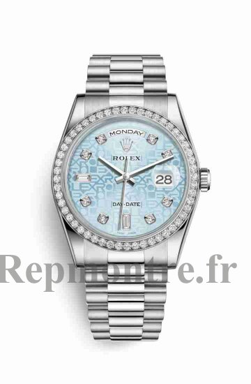 Réplique montre Rolex Day-Date 36 118346 Glace Jubilee Conception serti de Cadran m118346-0027 - Cliquez sur l'image pour la fermer