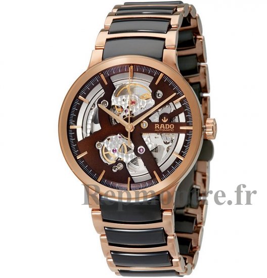 Rado Centrix marron Skeleton Dial Réplique Montre R30181312 - Cliquez sur l'image pour la fermer