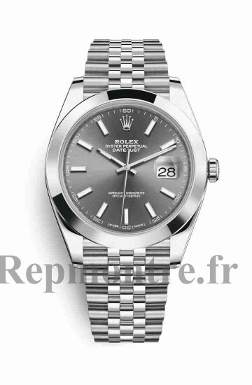 Réplique montre Rolex Datejust 41 126300 Rhodium fonce Cadran AB015212/BF26/154A - Cliquez sur l'image pour la fermer