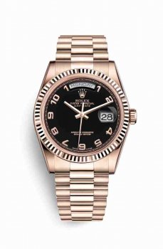 Réplique montre Rolex Day-Date 36 Everose 18 ct 118235 m118235f-0018