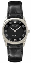 Rolex Cellini Danaos Noir Dial Noir Leather Strap Unisex 4233/9