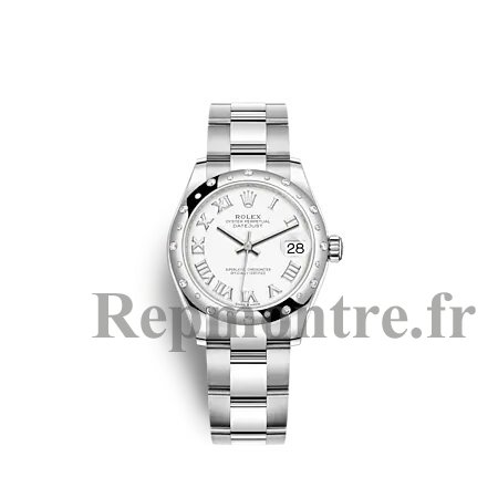 Réplique montre Rolex Datejust 31 Bracelet Oyster a cadran blanc Rolesor blanc m278344rbr-0011 - Cliquez sur l'image pour la fermer