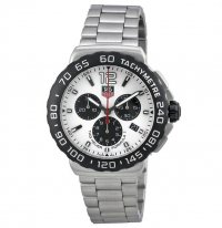 Tag Heuer Formula 1 Chronographe blanc Dial Inoxydable Acier CAU1111.BA0858