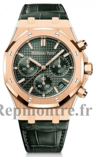 Replique Montre Audemars Piguet Royal Oak Chronographe Automatique Ou Rose 41mm Cadran Kaki 26240OR.OO.D404CR.01 - Cliquez sur l'image pour la fermer