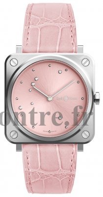 Réplique montre Bell & Ross Instruments BR-S Quartz Rose Diamond Eagle Montre BRS-EP-ST / SCR - Cliquez sur l'image pour la fermer