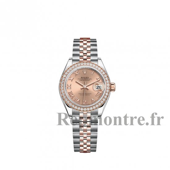 Replique Rolex Lady-Datejust Rolesor Oystersteel 18 ct Everose gold M279381RBR-0025 - Cliquez sur l'image pour la fermer