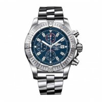 Réplique Breitling Super Avenger Blue Dial montre pour hommes A1337011/C757