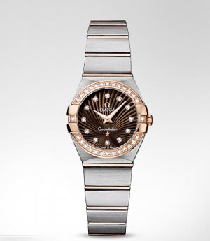 Réplique Omega Constellation Quartz Steel & Or Dames Montre 123.25.24.60.63.001