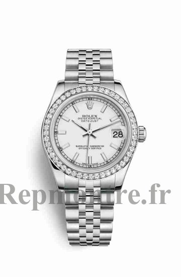 Réplique montre Rolex Datejust 31 Blanc Roles blanc 178384 Blanc Cadran m178384-0030 - Cliquez sur l'image pour la fermer