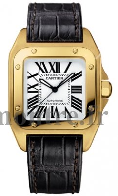 Réplique Cartier Santos 100 Medium Automatique Jaune Or W20112Y1 - Cliquez sur l'image pour la fermer