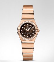 Réplique Omega Constellation Brosse Quartz with diamants Montre 123.55.24.60.63.001