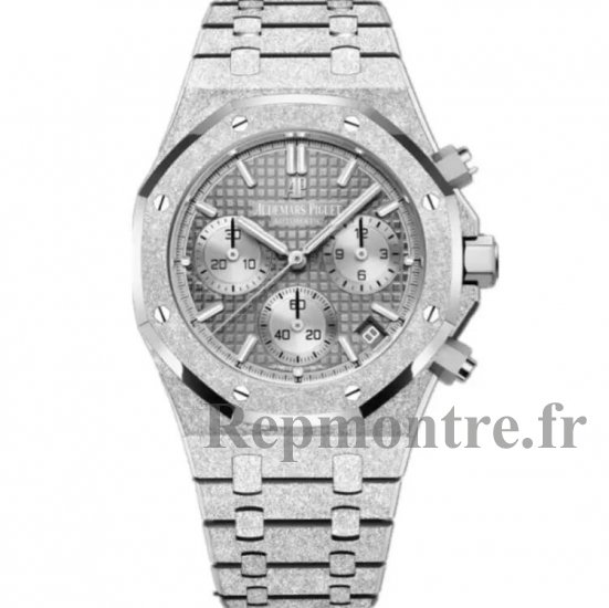 Replique Audemars Piguet Royal Oak Chronograph 41 Frosted White Gold 26239BC.GG.1224BC.01 - Cliquez sur l'image pour la fermer