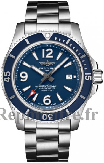 qualite superieure Réplique Breitling Superocean Automatique 44 Acier - Bleu A17367D81C1A1 - Cliquez sur l'image pour la fermer