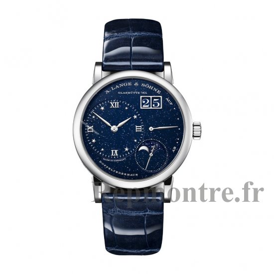 Replique A. Lange & Sohne Little Lange 1 Moon Phase Cadran bleu 182.086 - Cliquez sur l'image pour la fermer