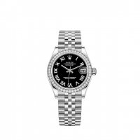 Réplique Rolex Datejust 31 montre Rolesor Oystersteel and 18 ct white gold M278384RBR-0002