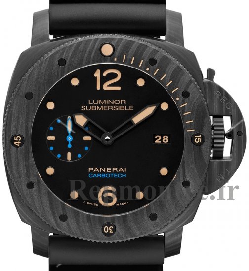 Réplique Panerai Luminor submersible 1950 3 days Carbotech Automatique PAM00616 - Cliquez sur l'image pour la fermer