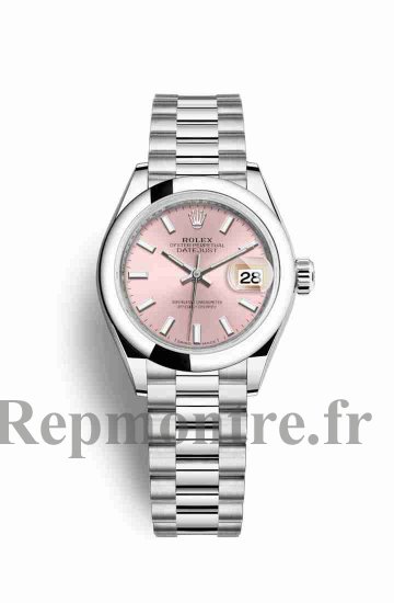 Réplique montre Rolex Datejust 28 279166 cadran rose m279166-0004 - Cliquez sur l'image pour la fermer