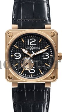 Réplique Bell & Ross BR 01-97 Reserve de Marche Or rose Montre - Cliquez sur l'image pour la fermer