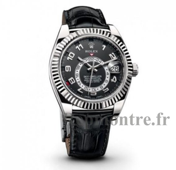 Réplique Rolex Sky Dweller Noir Cadran Noir Cuir 326139 - Cliquez sur l'image pour la fermer