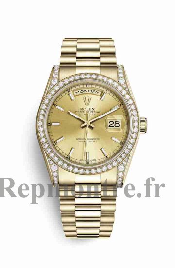 Réplique montre Rolex Day-Date 36 cosses en jaune de 118388 Champagne col Cadran m118388-0046 - Cliquez sur l'image pour la fermer