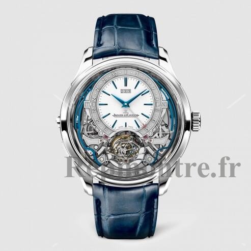 Replique Jaeger-LeCoultre Master Grande Tradition Gyrotourbillon Westminster Perpetual Blanc Or 5253420 - Cliquez sur l'image pour la fermer