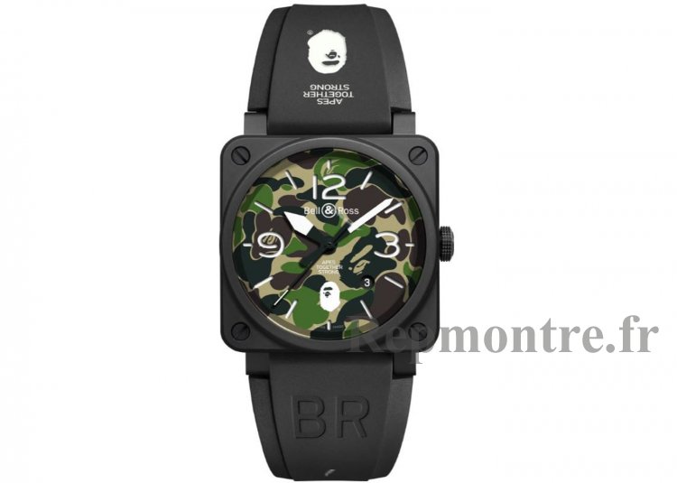 Réplique montre Bell & Ross Instruments BR03-92 Montre Camo Verte BR0392-BAPE-GN-CE - Cliquez sur l'image pour la fermer