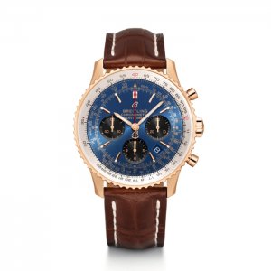 Replique Breitling Navitimer 1 Chronograph automatique Chronometer Cadran bleu Men's AB0121211C1P4