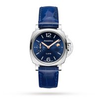 Panerai Luminor Due Luna Moonphase 38mm Montre Copie Femme Bleu PAM01179