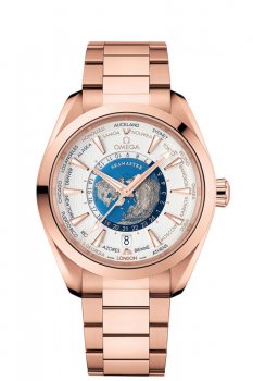 qualite superieure Réplique OMEGA Seamaster Worldtimer 220.50.43.22.02.001