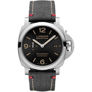 Replique Panerai Luminor Marina Acier inoxydable 44mm Black Dial montre PAM01025