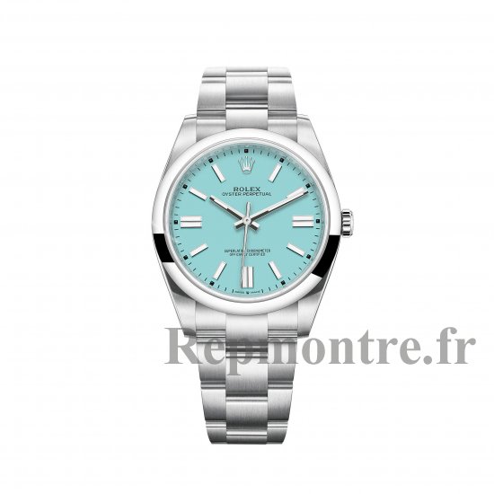 Réplique de Rolex Oyster Perpetual 41 Bracelet Oyster a cadran bleu m124300-0006 - Cliquez sur l'image pour la fermer