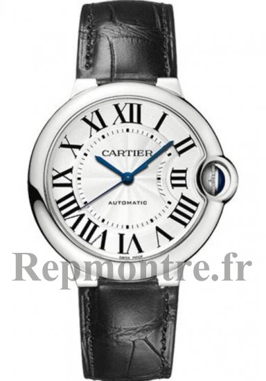 Replique Cartier Ballon Bleu De Cartier Silver Dial Leather Strap Unisex WSBB0028 - Cliquez sur l'image pour la fermer