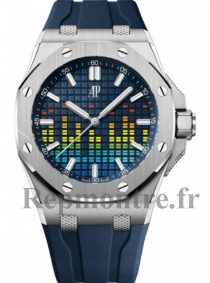 Copie de Audemars Piguet Royal Oak Offshore Selfwinding-Music Edition Titanium 43mm Bleue Dial 15600TI.OO.A343CA.01 - Cliquez sur l'image pour la fermer