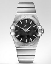 Réplique Omega Constellation Noir Dial Acier inoxydable Montre 123.10.38.21.01.002