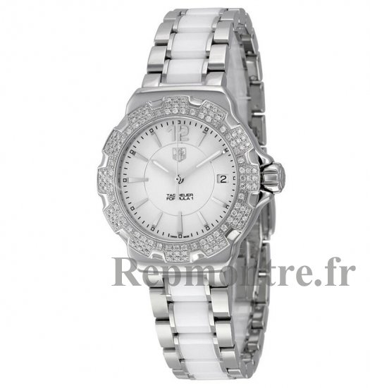 Tag Heuer Formula 1 blanc Dial diamants Dames WAH1218.BA0861 - Cliquez sur l'image pour la fermer