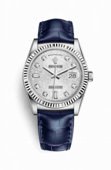 Réplique montre Rolex Day-Date 36 blanc 118139 Argent Jubile Conception Set Cadran m118139-0092