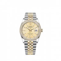 Replique Rolex Datejust 36 Yellow Rolesor combination of Oystersteel gold M126283RBR-0025 montre