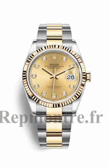 Réplique montre Rolex Datejust 36 Jaune Roles jaune 18 ct 126233 m126233-0018 - Cliquez sur l'image pour la fermer